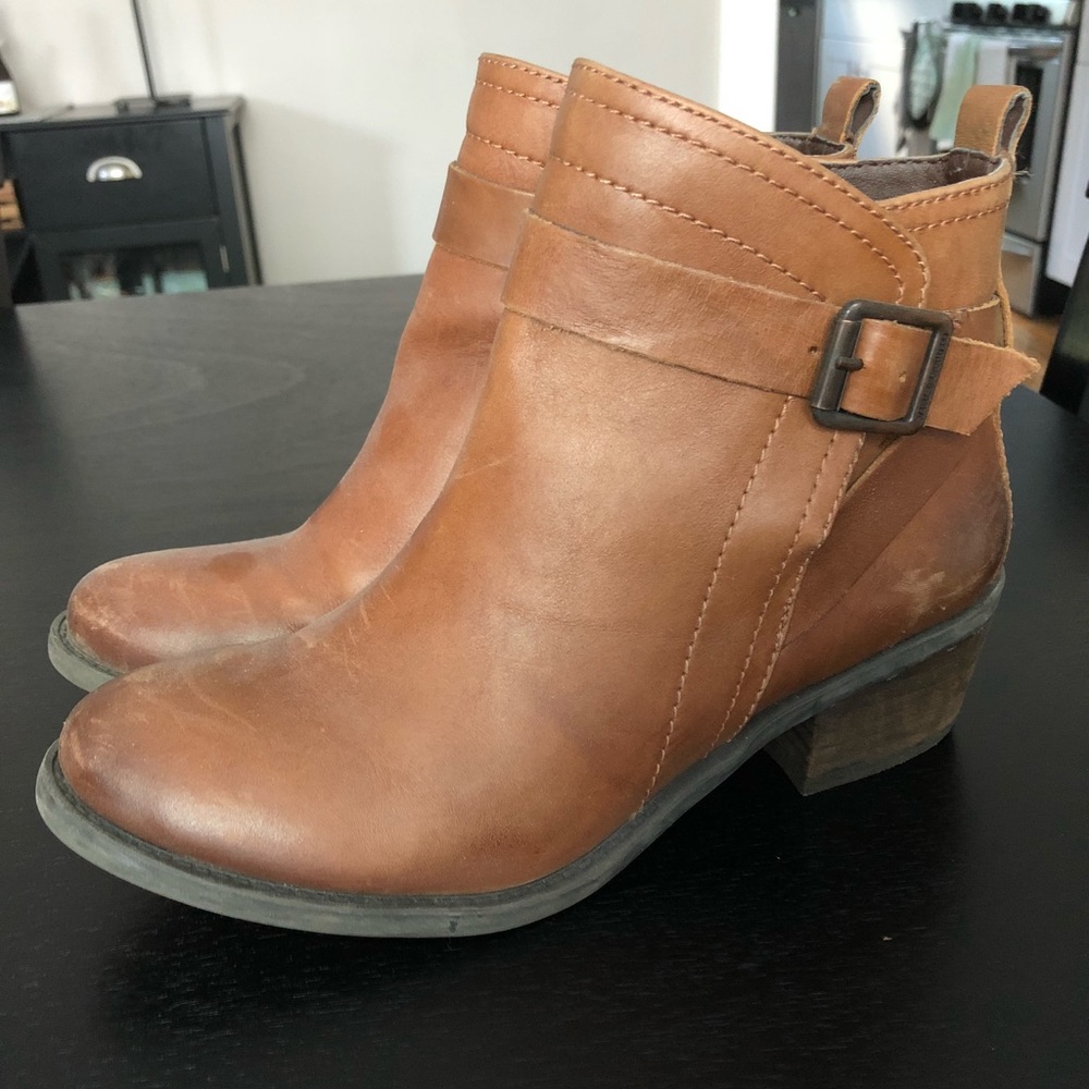 Vince Camuto Brown Leather Booties